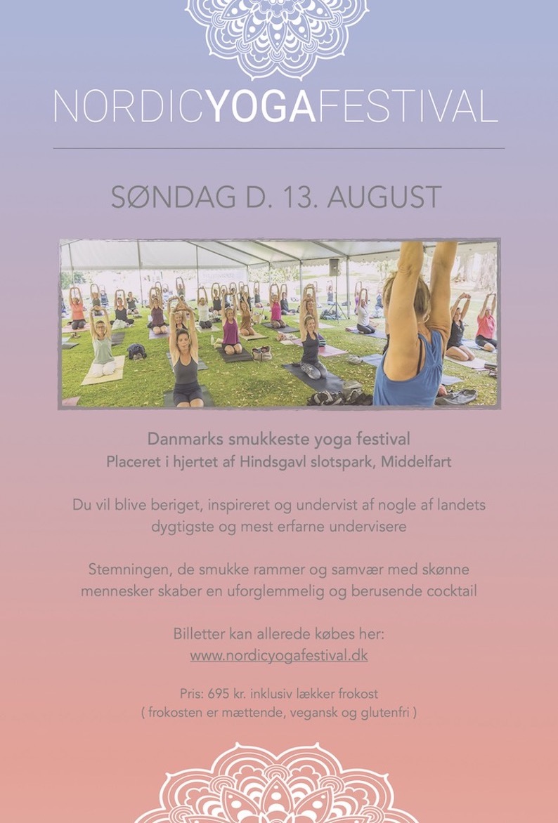 Hjemmeside Nordic Yoga Festival Opslag